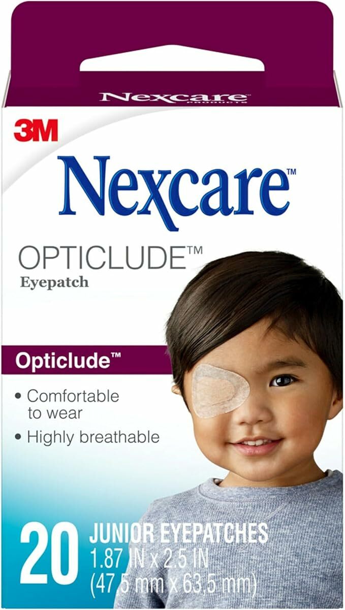 3M NEXCARE OPTICLUDE JUNIOR 2.44" X 1.81"  20/BOX