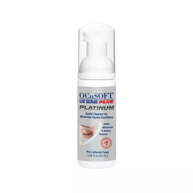 OCuSOFT LID SCRUB PLUS PLATINUM FOAMING EYELID CLEANSER 50ML