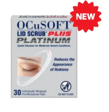 OCuSOFT LID SCRUB PLUS PLATINUM PRE-MOISTENED PADS 30/BOX