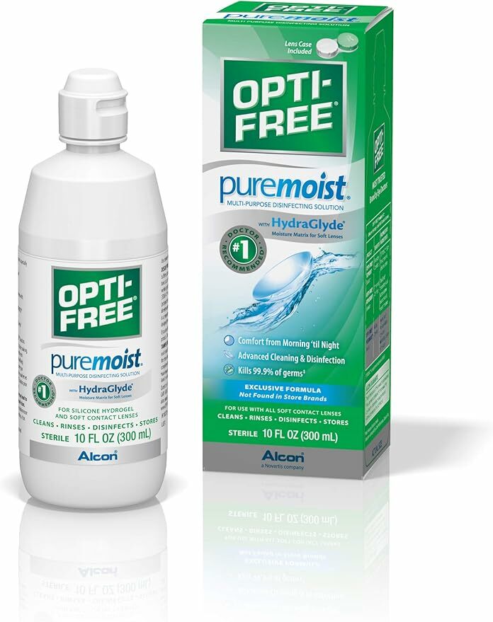 OPTI-FREE® PUREMOIST® Multi-Purpose Disinfecting Solution  w/ Lens Case